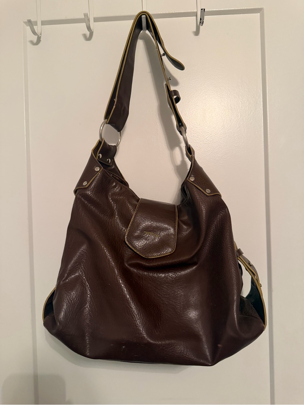 Matt & Nat Dark Brown Hobo Shoulder Bag